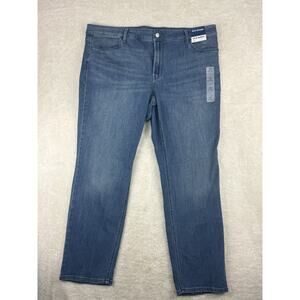 Old Navy High Rise Wow Straight Blue Jeans Womens Size 20 NWT